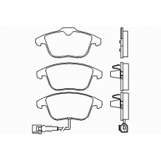 P 85 112 BREMBO Комплект тормозных колодок, дисковый тормоз