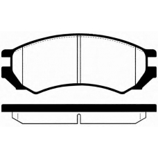 J PA-125AF JAPANPARTS Комплект тормозных колодок, дисковый тормоз