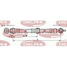 LH3628 DELPHI Тормозной шланг