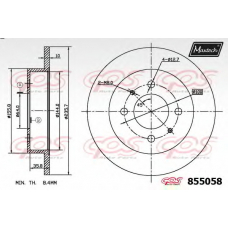 855058.6980 MAXTECH Тормозной диск