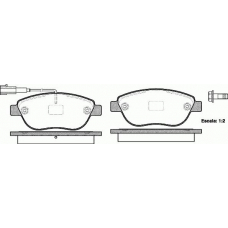 P9593.11 WOKING Комплект тормозных колодок, дисковый тормоз