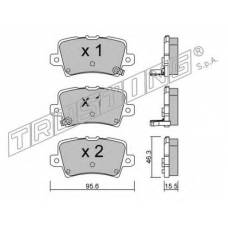 7450 TRUSTING Комплект тормозных колодок