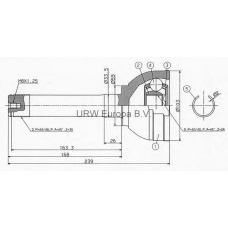 MS22620 URW Шарнир, приводной вал