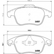 8DB 355 013-351 HELLA Комплект тормозных колодок, дисковый тормоз