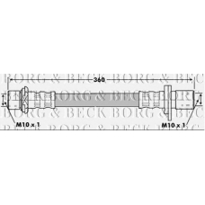 BBH6854 BORG & BECK Тормозной шланг