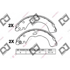 BS1288 DJ PARTS Комплект тормозных колодок