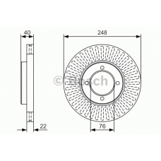 0 986 479 T15 BOSCH Тормозной диск