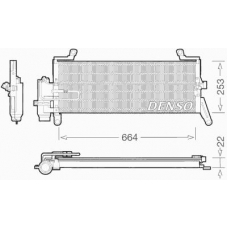 DCN13011 DENSO Конденсатор, кондиционер