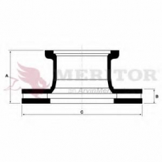 MBR5003 MERITOR Тормозной диск