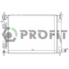 PR 1804A6 PROFIT Радиатор, охлаждение двигателя