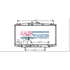 0100071 KUHLER SCHNEIDER Радиатор, охлаждение двигател