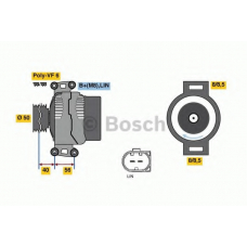 0 986 048 450 BOSCH Генератор