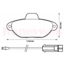 571523B BENDIX Комплект тормозных колодок, дисковый тормоз