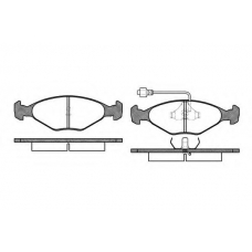 P0243.02 WOKING Комплект тормозных колодок, дисковый тормоз