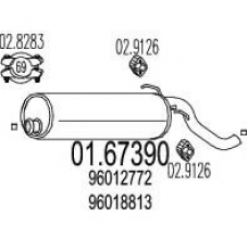 01.67390 MTS Глушитель выхлопных газов конечный