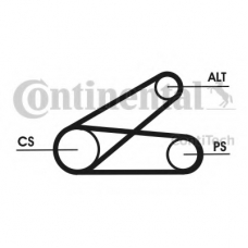 6PK873 ELAST T1 CONTITECH Поликлиновой ременный комплект