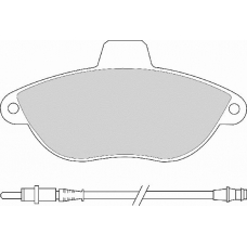 FD6684A NECTO Комплект тормозных колодок, дисковый тормоз