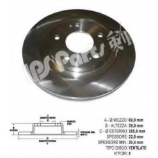 IBT-1507 IPS Parts Тормозной диск