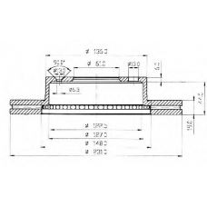 BDC3572 QUINTON HAZELL Тормозной диск