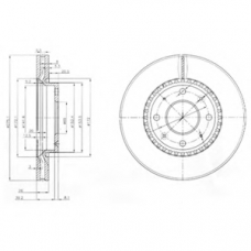 BG4016 DELPHI Тормозной диск