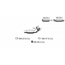 310420 ERNST Ремонтная трубка, катализатор