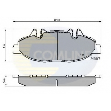 CBP01305 COMLINE Комплект тормозных колодок, дисковый тормоз