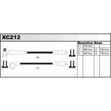 XC212 QUINTON HAZELL Комплект проводов зажигания