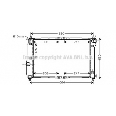 DWA2067 AVA Радиатор, охлаждение двигателя
