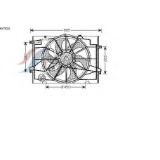 HY7520 AVA Вентилятор, охлаждение двигателя