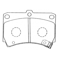 PN-5232 JNBK Колодки тормозные