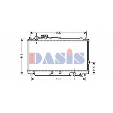 510062N AKS DASIS Радиатор, охлаждение двигателя