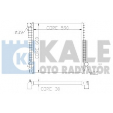 354300 KALE OTO RADYATOR Радиатор, охлаждение двигателя