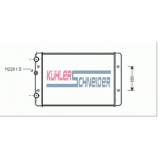 1316101 KUHLER SCHNEIDER Радиатор, охлаждение двигател