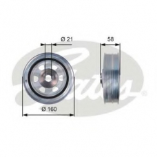 TVD1080 GATES Ременный шкив, коленчатый вал
