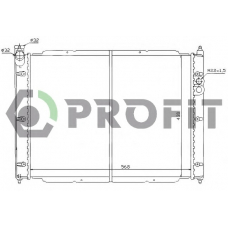 PR 9567A3 PROFIT Радиатор, охлаждение двигателя