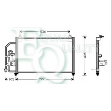 CO0050 EQUAL QUALITY Конденсатор, кондиционер