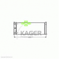 31-2831 KAGER Радиатор, охлаждение двигателя