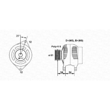 063321826010 MAGNETI MARELLI Генератор