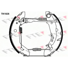 TK1926 FTE Комплект тормозных колодок