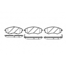 0318.42 REMSA Комплект тормозных колодок, дисковый тормоз