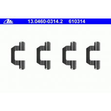 13.0460-0314.2 ATE Комплектующие, колодки дискового тормоза