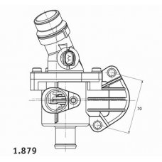 1.879.01 BEHR Термостат, охлаждающая жидкость