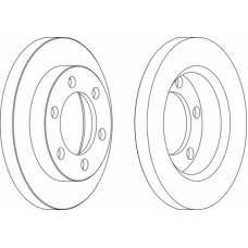 DDF1016-1 FERODO Тормозной диск