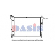 070490N AKS DASIS Радиатор, охлаждение двигателя