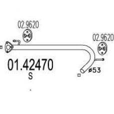 01.42470 MTS Труба выхлопного газа