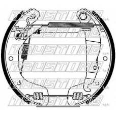 6415 TRUSTING Комплект тормозных колодок