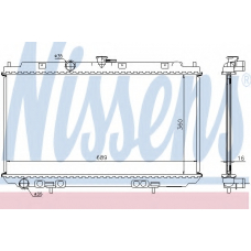 67346A NISSENS Радиатор, охлаждение двигателя