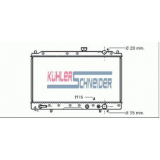 0503601 KUHLER SCHNEIDER Радиатор, охлаждение двигател