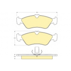 6112632 GIRLING Комплект тормозных колодок, дисковый тормоз