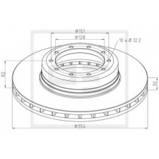 256.014-00A PE Automotive Тормозной диск